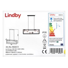 Lindby - LED-kattokruunu johdossa UTOPIA 6xG9/5W/230V