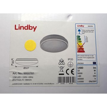 Lindby - LED-kattovalaisin anturilla CAMILLE LED/12W/230V