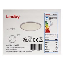 Lindby - LED-kattovalaisin LEONTA LED/20W/230V