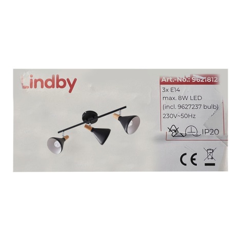 Lindby - LED-kohdevalo ARINA 3xE14/4W/230V