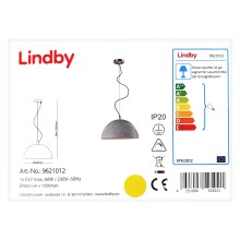 Lindby - LED RGBW Himmennettävä kattokruunu johdossa CAROLLE 1xE27/10W/230V Wi-Fi Tuya