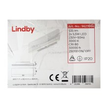 Lindby - LED-seinävalaisin IGNAZIA 2xLED/5,5W/230V