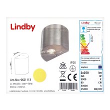 Lindby - LED-seinävalaisin LAREEN 2xLED/3W/230V