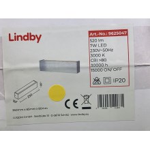 Lindby - LED-seinävalaisin RANIK LED/7W/230V
