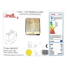 Lindby - LED Seinävalo QUENTIN LED/5W/230V