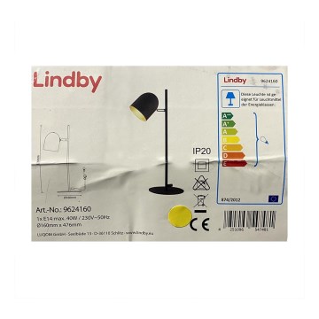 Lindby - Pöytävalaisin 1xE14/40W/230V