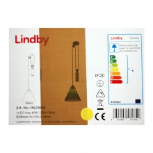 Lindby - Riippuvalaisin ALECKS 1xE27/60W/230V