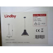 Lindby - Riippuvalaisin PERCIVAL 1xE27/60W/230V
