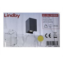 Lindby - Seinävalaisin GERDA 2xGU10/50W/230V