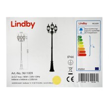 Lindby - Ulkovalaisin 3xE27/100W/230V IP44