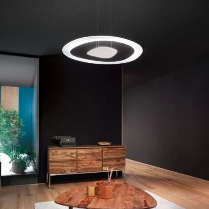 Linea Light 90348 - LED-kattokruunu johdossa ANTIGUA LED/38W/230V 60,8 cm CRI 90 valkoinen