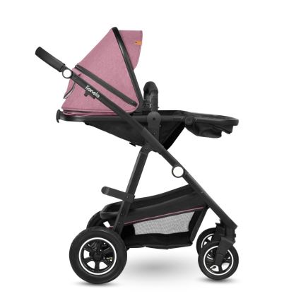 Lionelo - 2-in-1 yhdistelmävaunut AMBER Pink Rose
