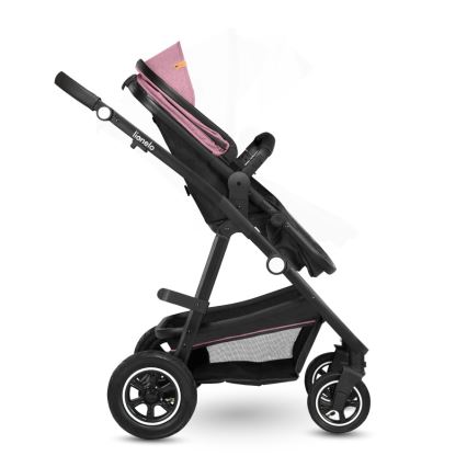 Lionelo - 2-in-1 yhdistelmävaunut AMBER Pink Rose