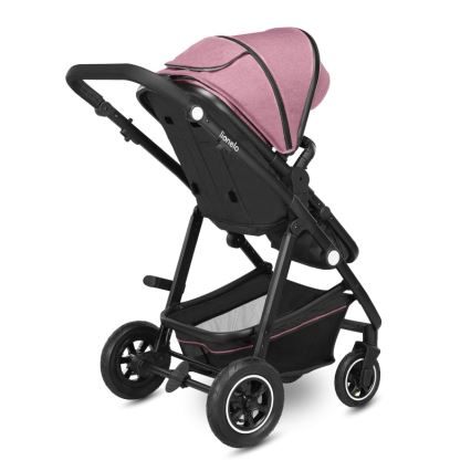 Lionelo - 2-in-1 yhdistelmävaunut AMBER Pink Rose