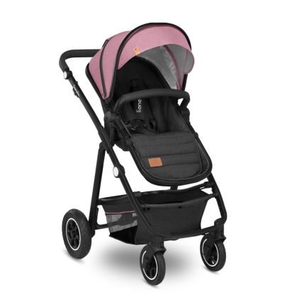 Lionelo - 2-in-1 yhdistelmävaunut AMBER Pink Rose
