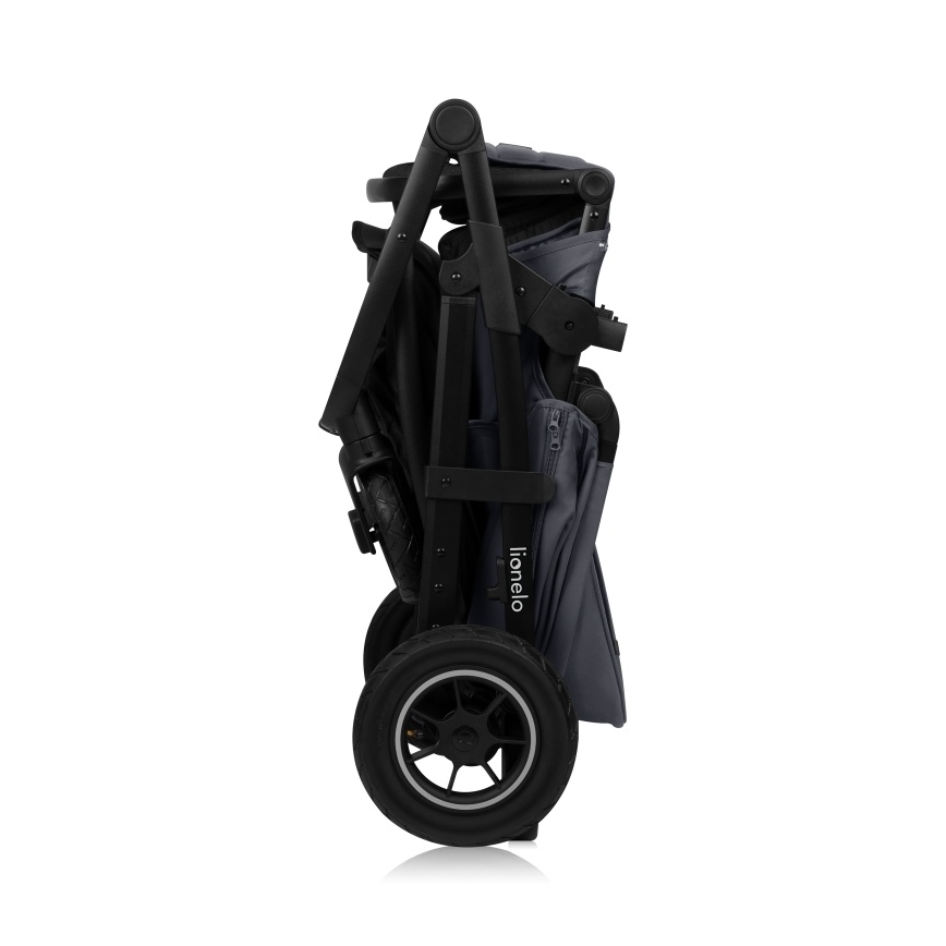 Lionelo - 2-in-1 yhdistelmävaunut AMBER PLUS harmaa grafiitti