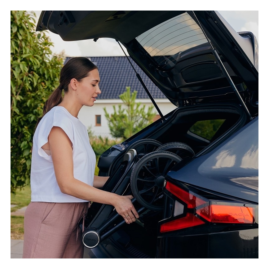 Lionelo - 2-in-1 yhdistelmävaunut MIKA PLUS Brown Rust