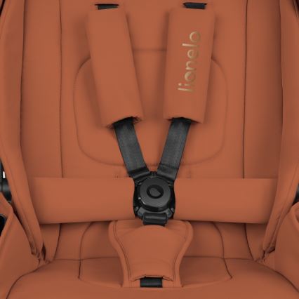 Lionelo - 2-in-1 yhdistelmävaunut MIKA PLUS Brown Rust