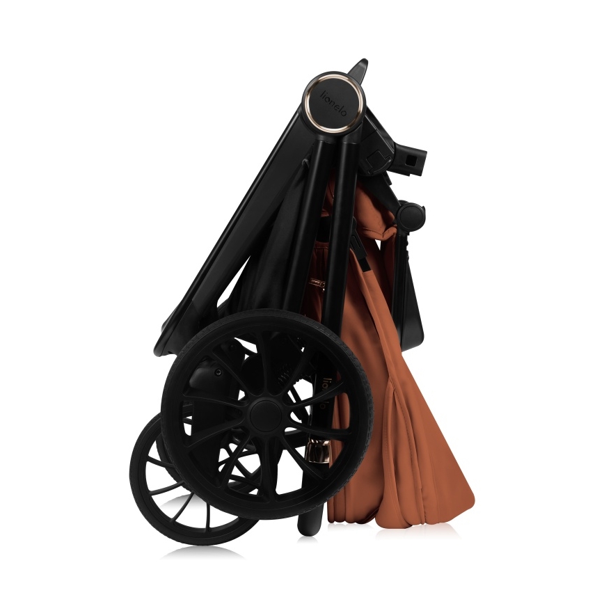 Lionelo - 2-in-1 yhdistelmävaunut MIKA PLUS Brown Rust