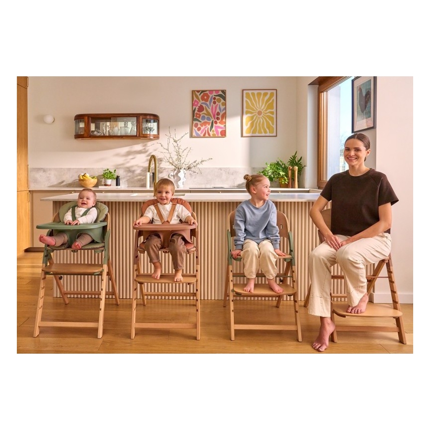 Lionelo - 3-in-1 lasten syöttötuoli MEGAN Grey Wood