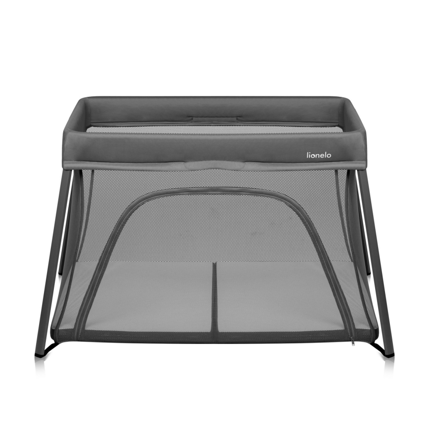 Lionelo - 3-in-1 matkasänky ALICE Harmaa