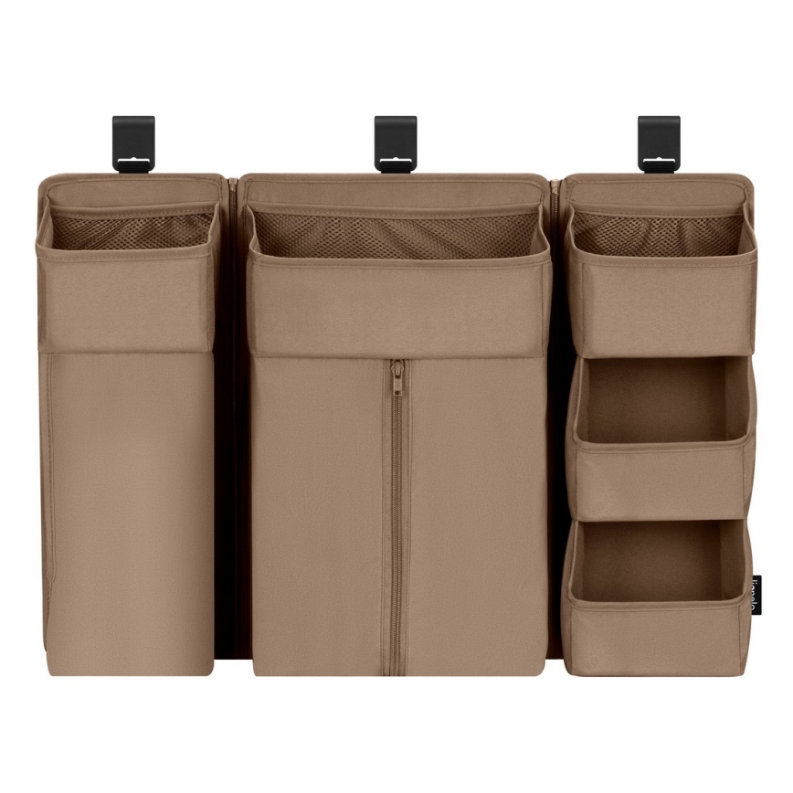 Lionelo - 3-in-1 pinnasängyn sivutasku SIDEPOCKET Beige