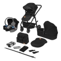 Lionelo - 3-in-1 yhdistelmävaunu BIANKA Black Onyx