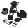 Lionelo - 3-in-1 yhdistelmävaunu BIANKA Black Onyx