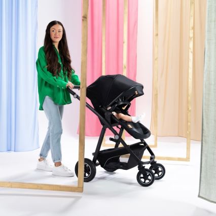 Lionelo - 3-in-1 yhdistelmävaunu BIANKA Black Onyx