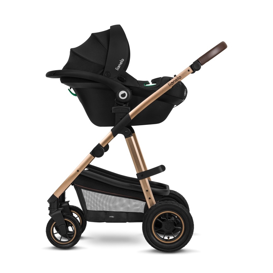 Lionelo - 3-in-1 yhdistelmävaunut AMBER Black Onyx