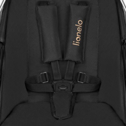 Lionelo - 3-in-1 yhdistelmävaunut AMBER Black Onyx