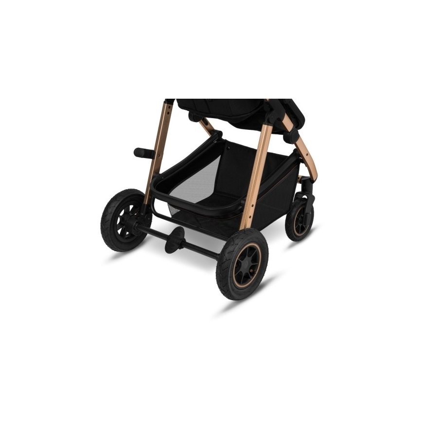 Lionelo - 3-in-1 yhdistelmävaunut AMBER Black Onyx