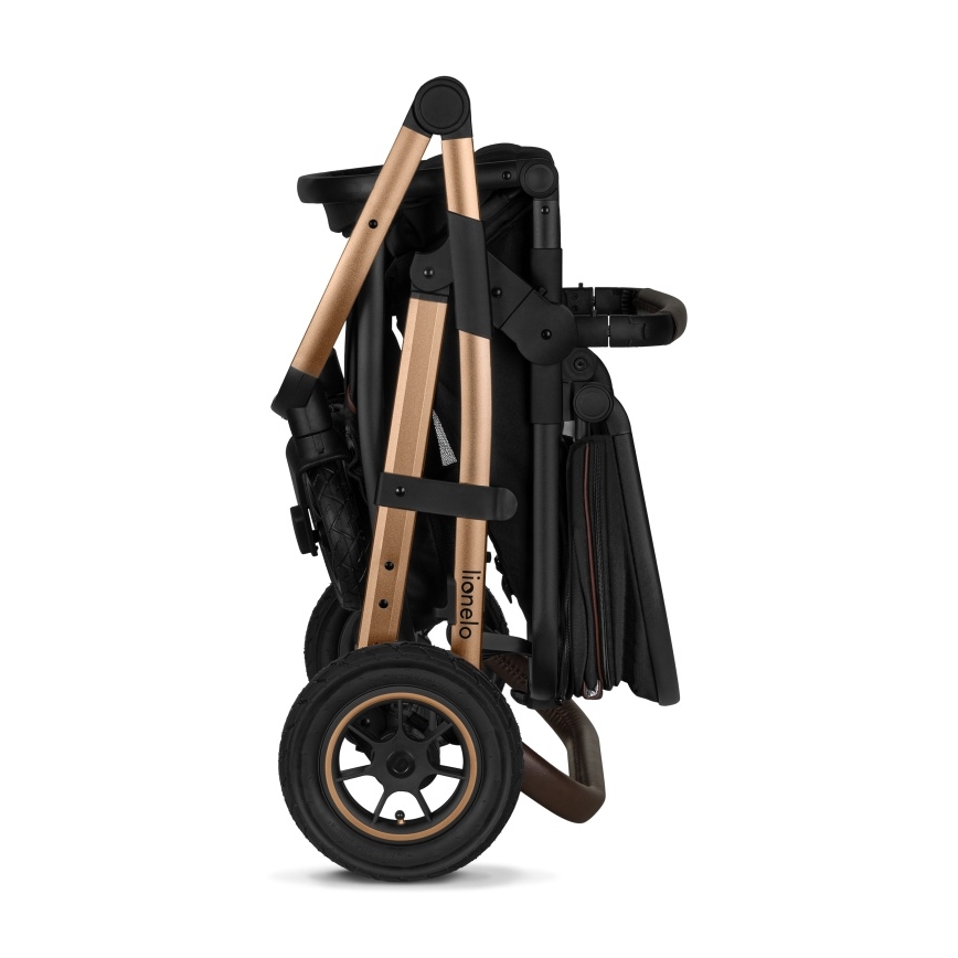 Lionelo - 3-in-1 yhdistelmävaunut AMBER Black Onyx