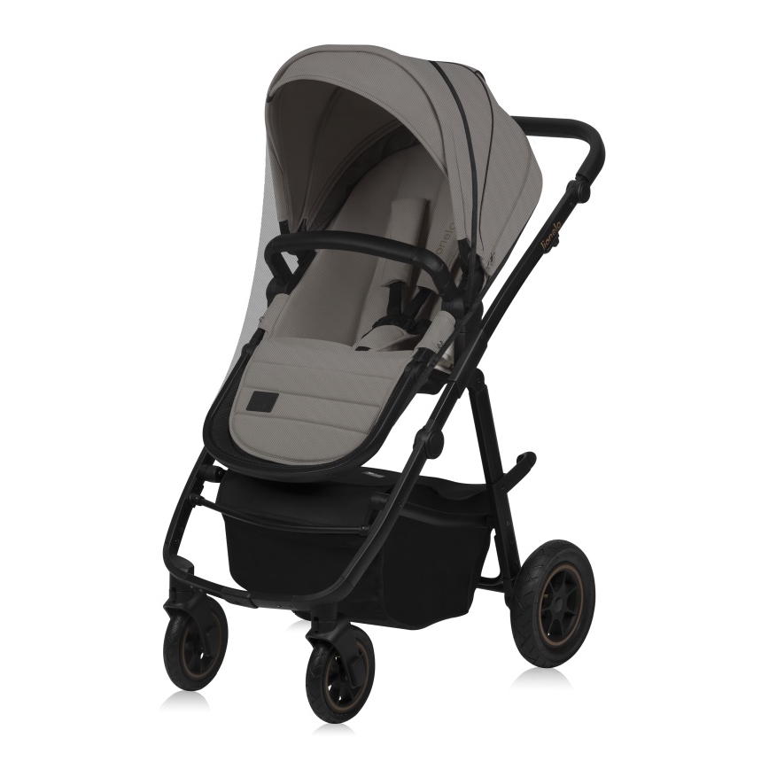 Lionelo - 3-in-1 yhdistelmävaunut AMBER PLUS Beige hiekka
