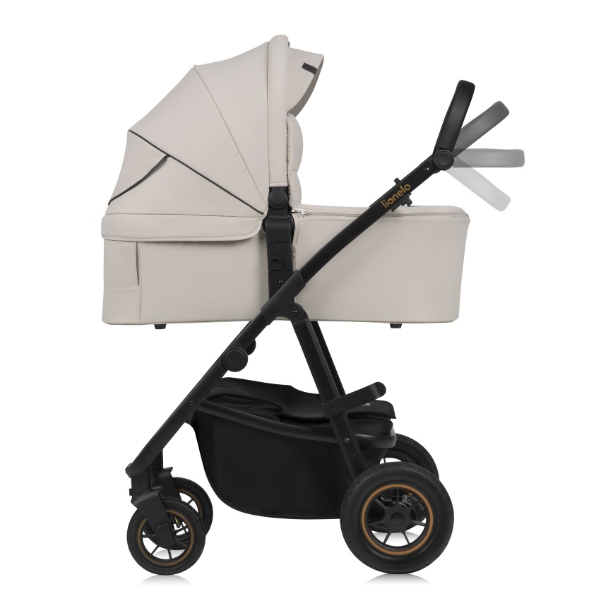 Lionelo - 3-in-1 yhdistelmävaunut AMBER PLUS Beige hiekka