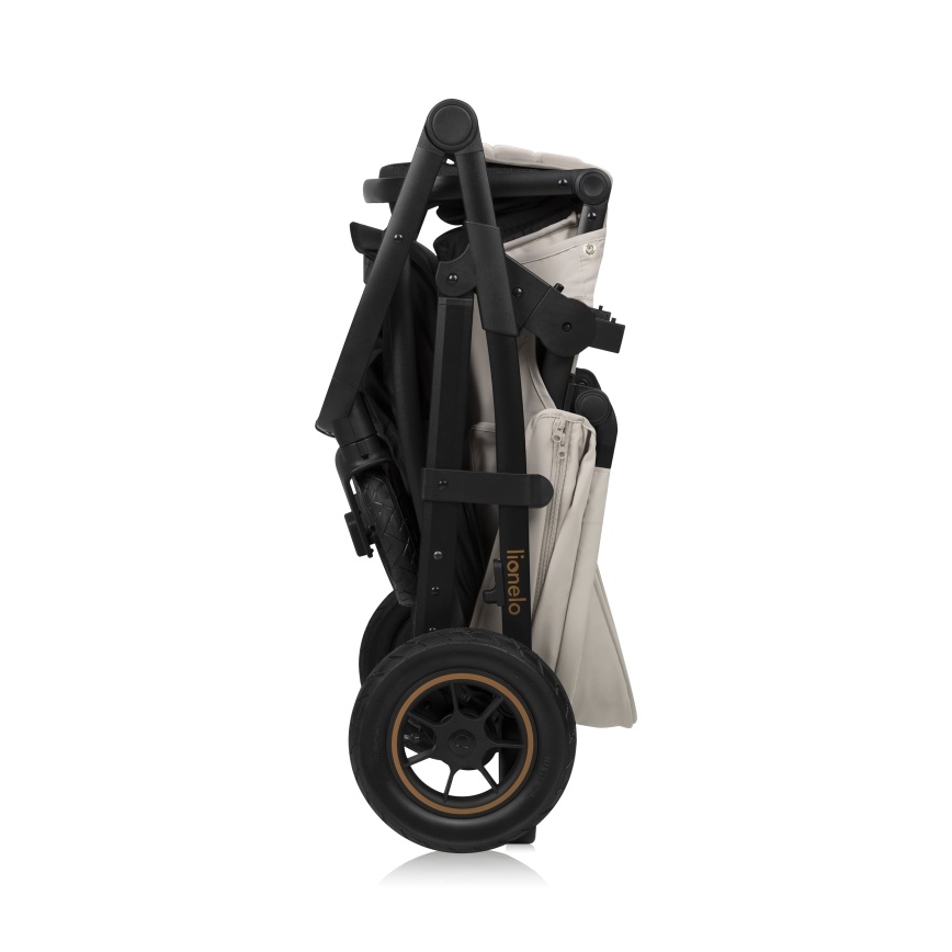 Lionelo - 3-in-1 yhdistelmävaunut AMBER PLUS Beige hiekka