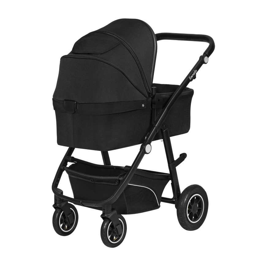 Lionelo - 3-in-1 yhdistelmävaunut BIANKA Black Onyx