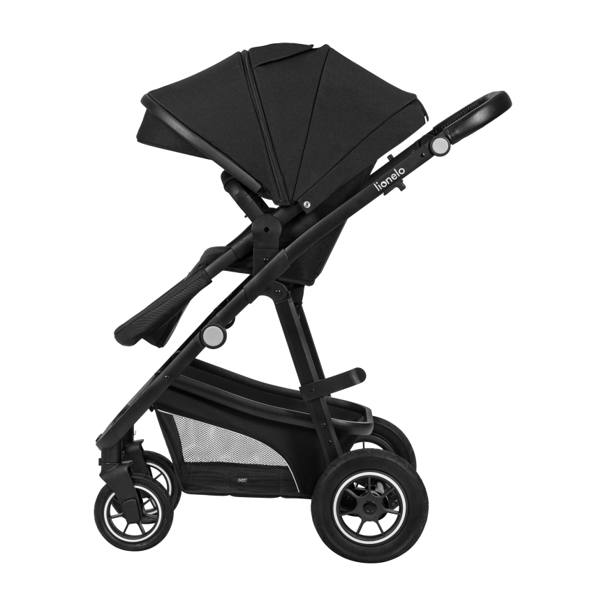 Lionelo - 3-in-1 yhdistelmävaunut BIANKA Black Onyx