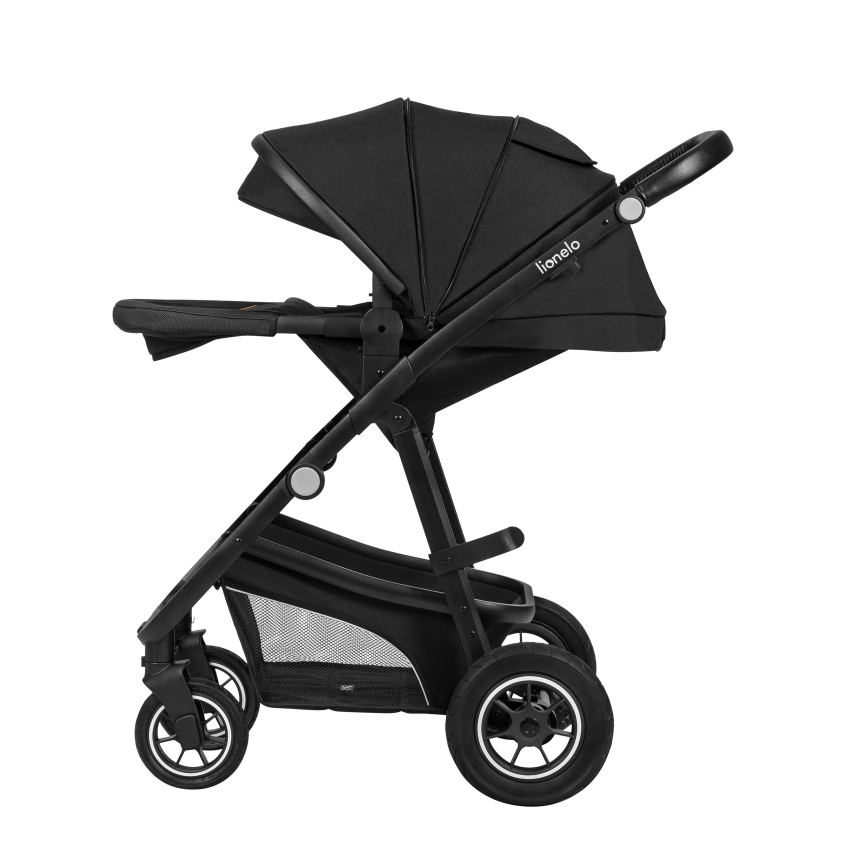 Lionelo - 3-in-1 yhdistelmävaunut BIANKA Black Onyx