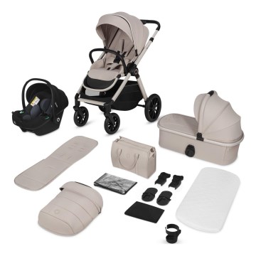 Lionelo - 3-in-1 yhdistelmävaunut LAYLA Beige Sand