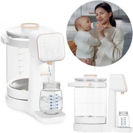 Lionelo - Äidinmaidonkorvikkeen valmistin BABYPRESTO 2.0 1200W/230V Valkoinen