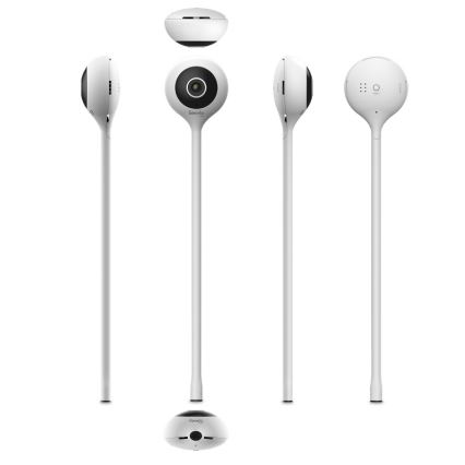 Lionelo - Älykäs vauvamonitori BABYLINE SMART Wi-Fi valkoinen