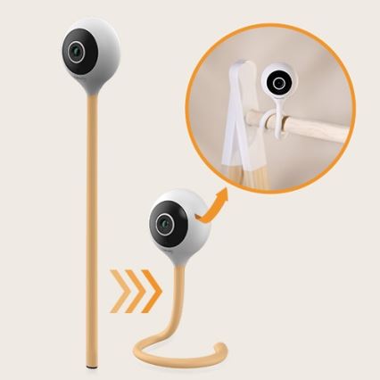 Lionelo - Älykäs vauvamonitori BABYLINE SMART Wi‑Fi, valkoinen