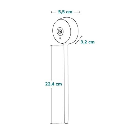 Lionelo - Älykäs vauvamonitori BABYLINE SMART Wi‑Fi, valkoinen