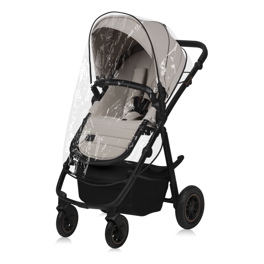 Lionelo – AMBER PLUS yhdistelmävaunut 2‑in‑1, beigen sävy
