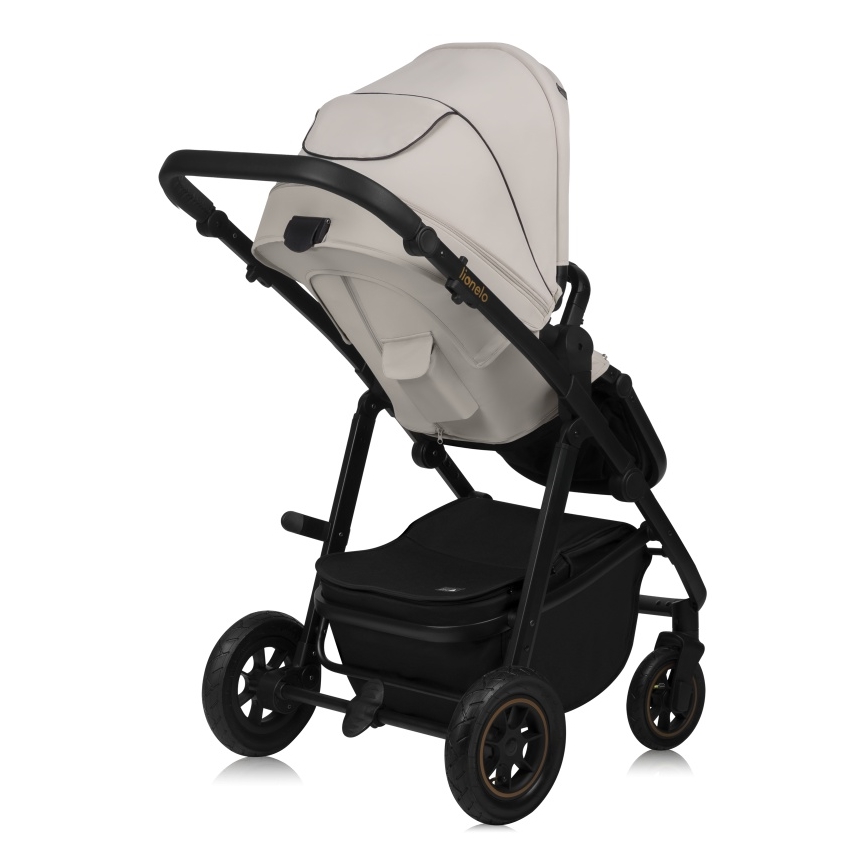 Lionelo – AMBER PLUS yhdistelmävaunut 2‑in‑1, beigen sävy