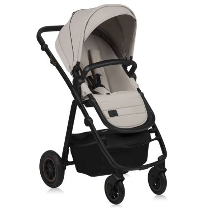 Lionelo – AMBER PLUS yhdistelmävaunut 2‑in‑1, beigen sävy