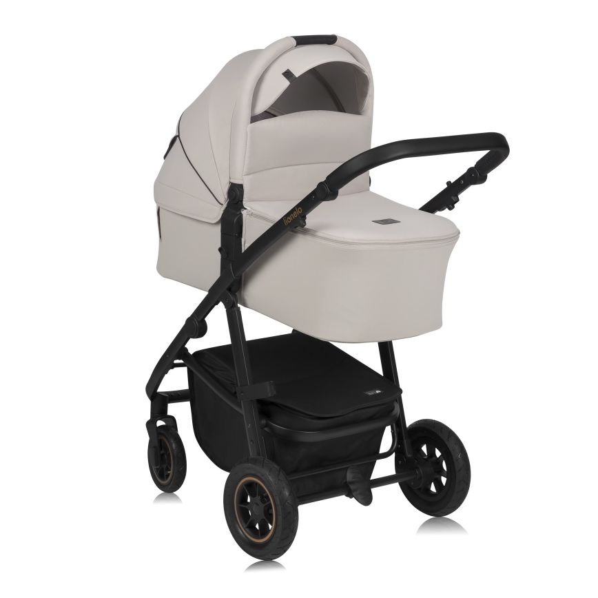 Lionelo – AMBER PLUS yhdistelmävaunut 2‑in‑1, beigen sävy