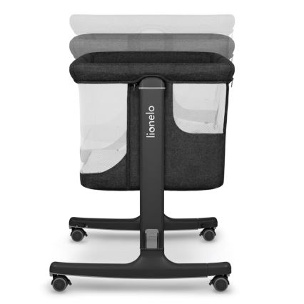 Lionelo - AURORA 3-in-1 lasten pinnasänky, musta