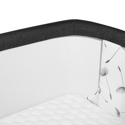 Lionelo - AURORA 3-in-1 lasten pinnasänky, musta